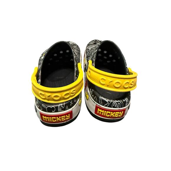 Disney Crocs Light Up Mickey Size 11 Toddler Kid Unisex Black Play Doodle Images - Picture 5 of 6